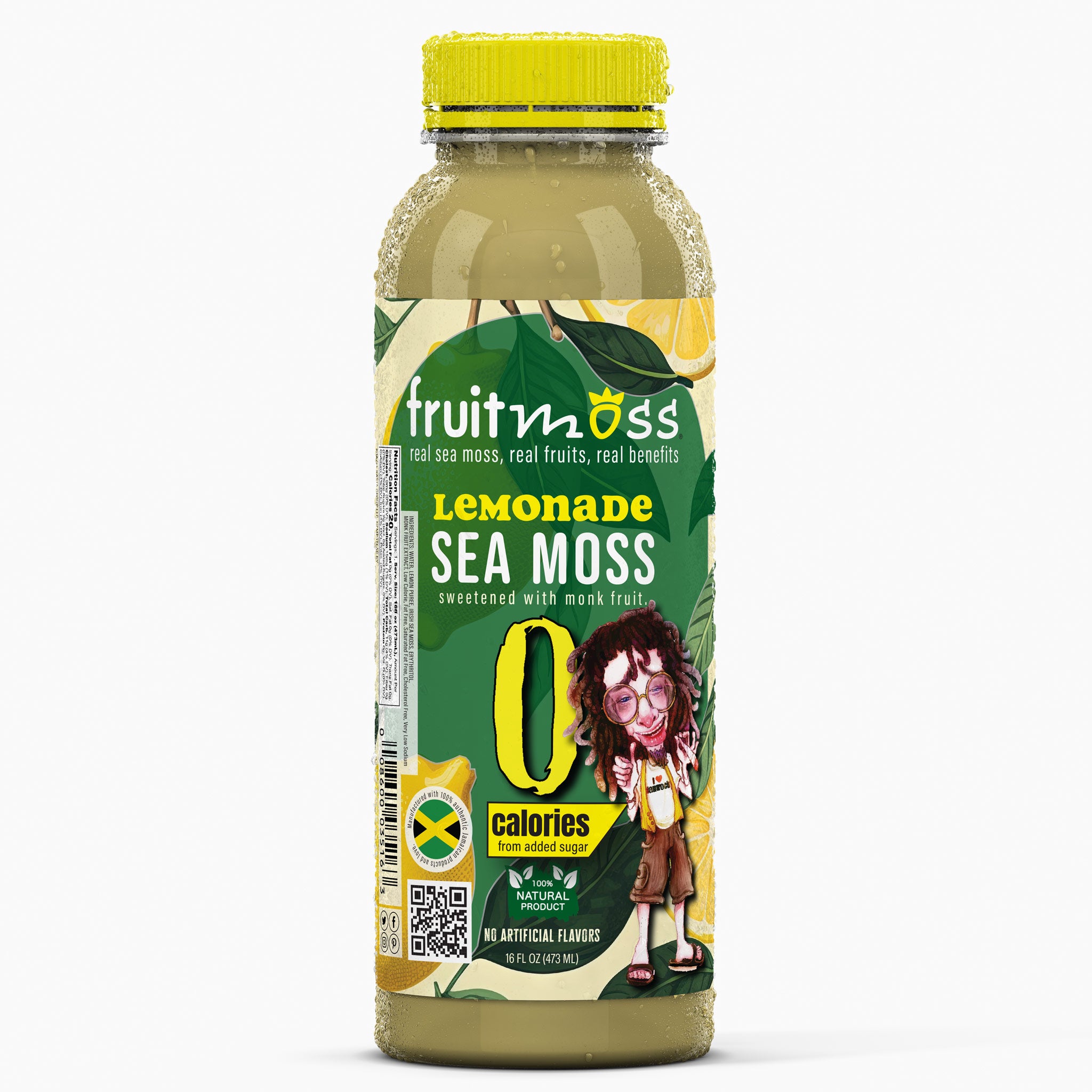 Fruitmoss® Lemonade Sea Moss Drink – A Zesty Blend of Real Sea Moss & Fresh Lemons (SAMPLE Limit 1 Per Customer)